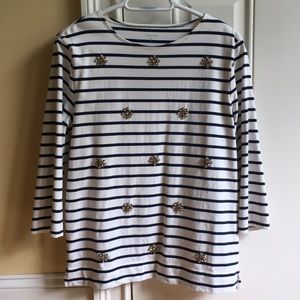 Striped Garnet Hill long sleeve shirt